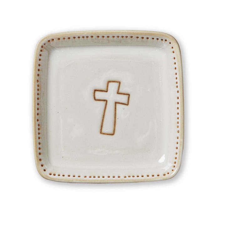 Starry Night Cross Trinket Dish