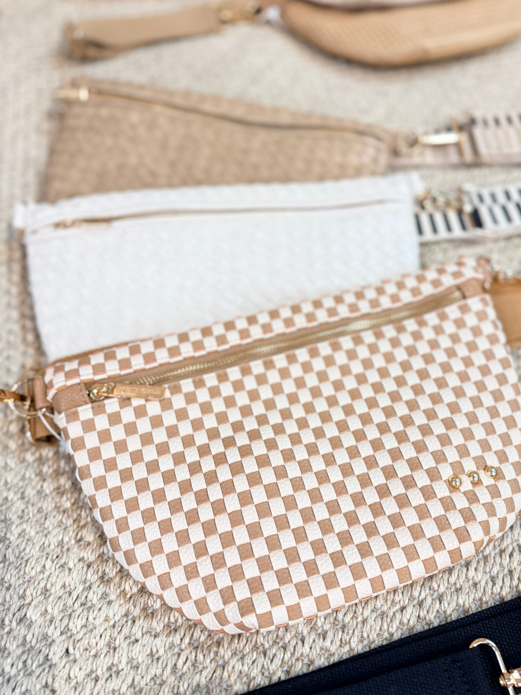 Pretty Simple Woven Crossbody Bag
