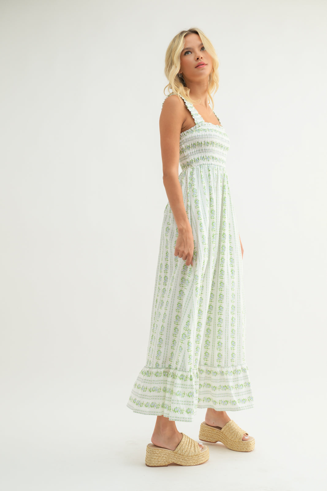 Floral Print Midi Dress