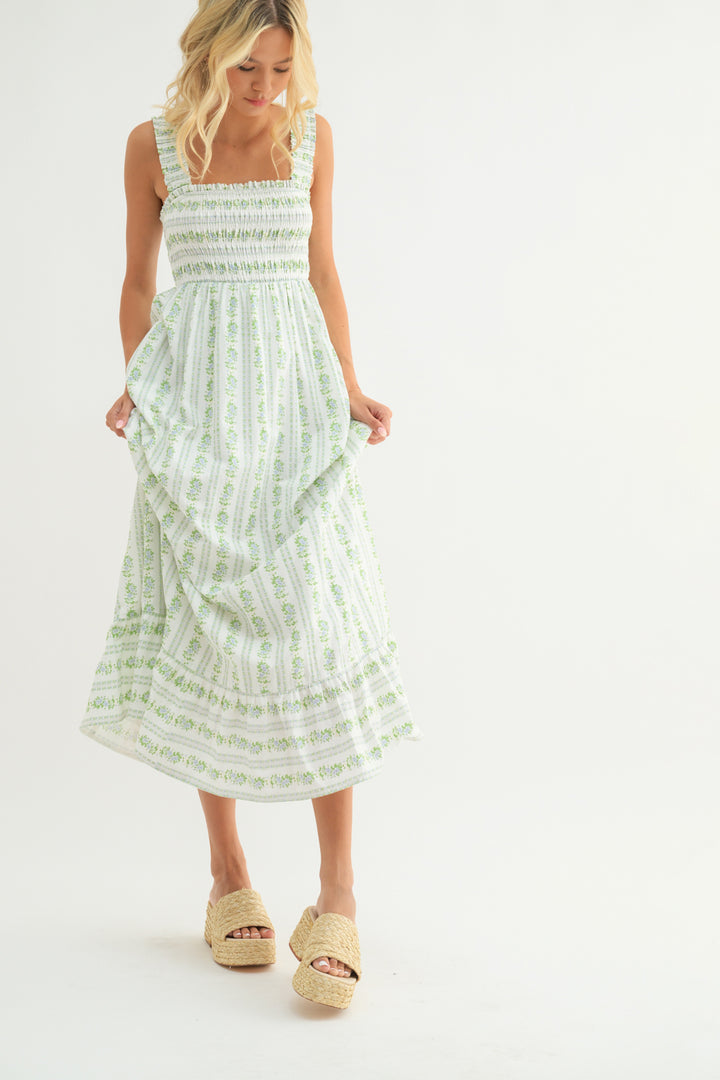 Floral Print Midi Dress