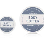 Two containers of Old Whaling Co. body butter on a white background