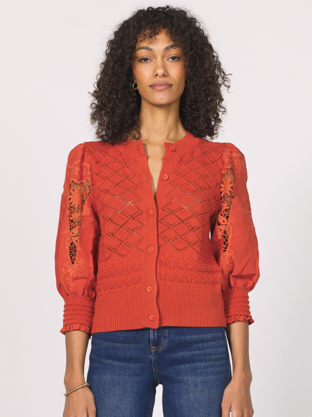 Ankara Lace Knit Top