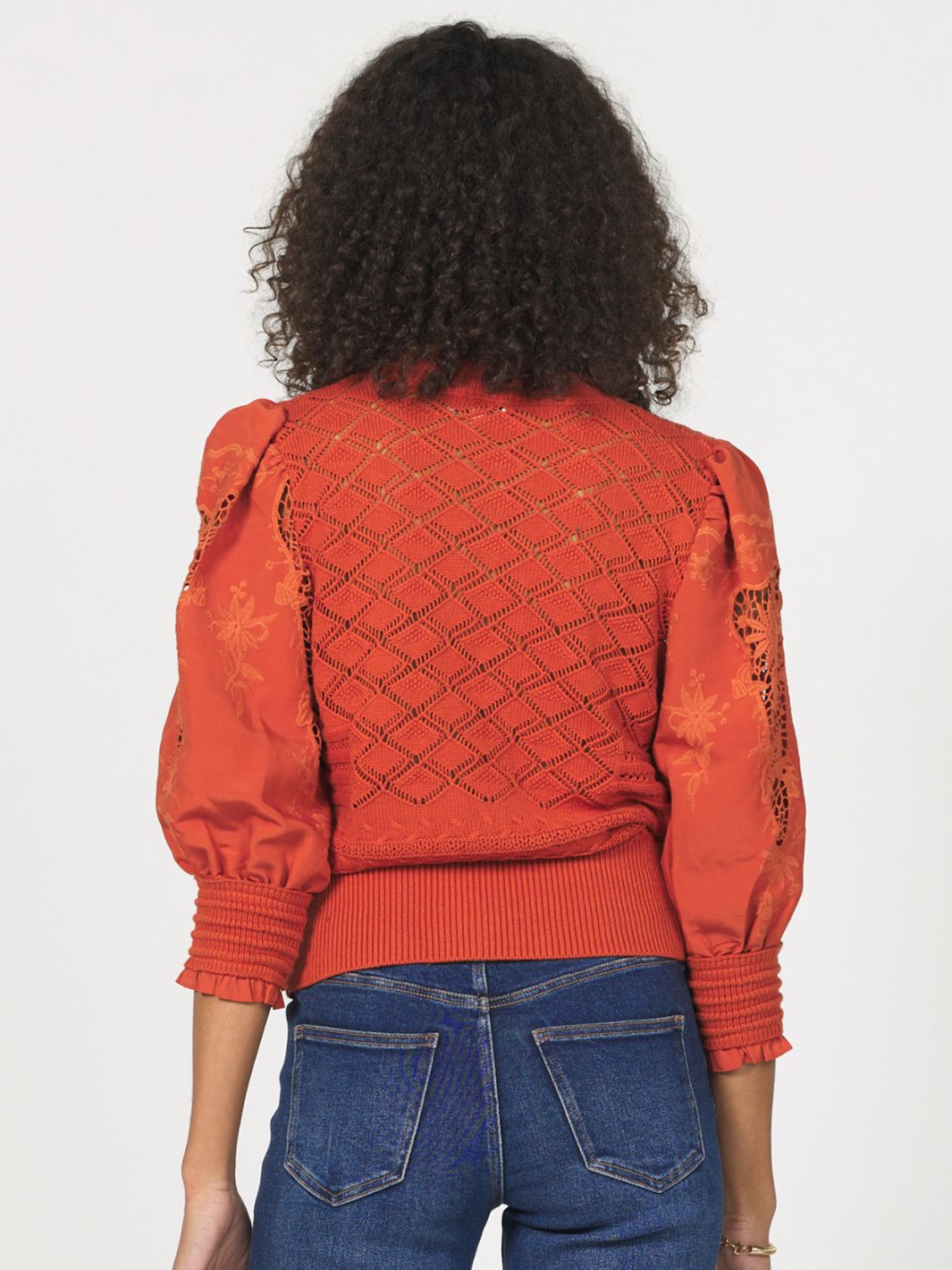 Ankara Lace Knit Top