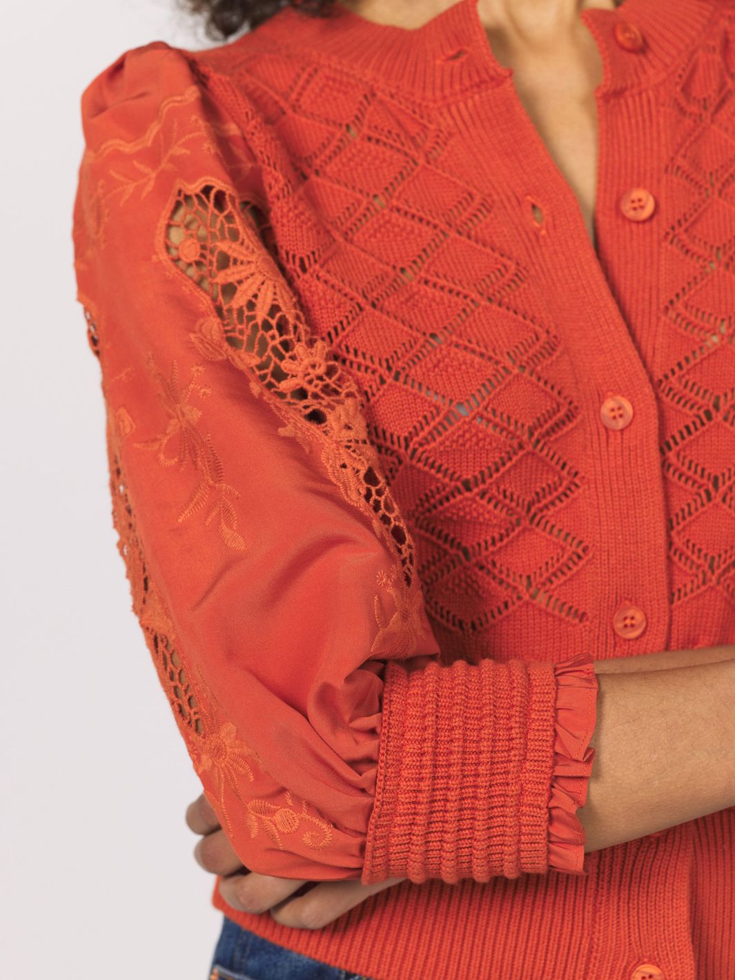Ankara Lace Knit Top
