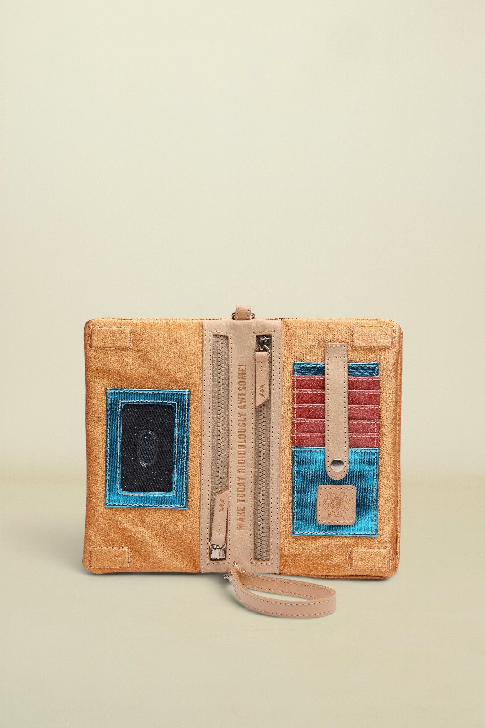 Consuela Bronzed Uptown Crossbody interior