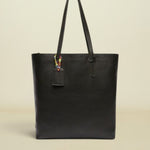 Consuela Evie Market Tote front view of bag with black bag charm