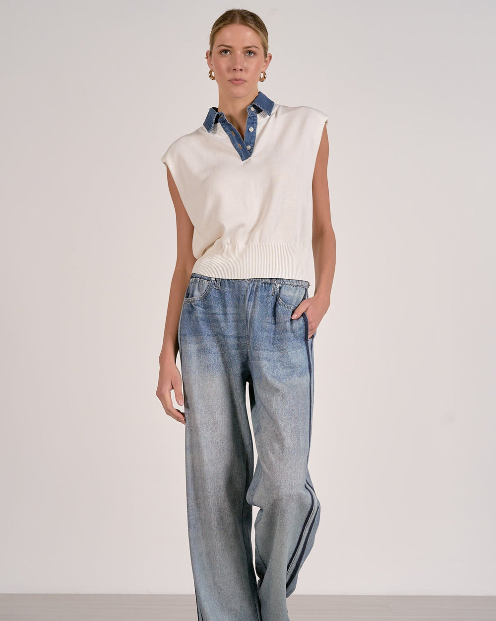 Elodie Knit Polo Top