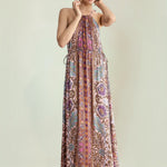 Nekane Genevieve Halter Neck Drawstring Maxi Dress dresses