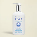 Inis sea mineral hand lotion is light but deeply moisturizing.  Glycerine and hyaluronic acid lock in moisture for lasting hydration.  Energy of the Sea is their signature scent that captures the coolness, clarity and purity of the ocean. Inis contributes to the protection and conservation of Whales and Dolphins.  Shea Butter Grapeseed Oil Hyaluronic Acid Vitamin B & E Seaweed Extracts Never tested on animals 10 oz.