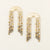Chromacolor Miyuki Rainbow Fringe Earring - Pewter/Gold