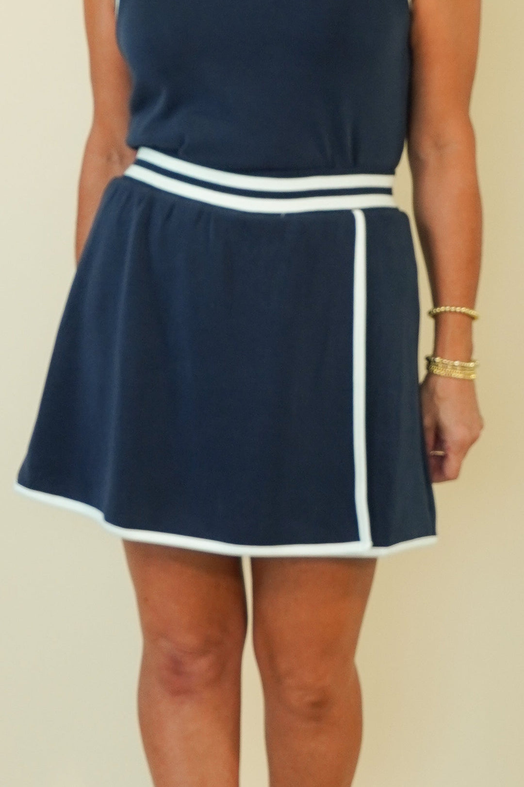 Match Point Skirt in Navy