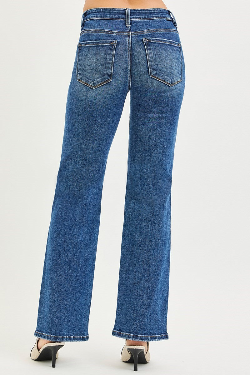 Blue jeans on a white background