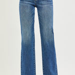 Blue jeans on a white background
