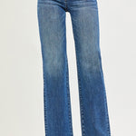 Blue jeans on a white background