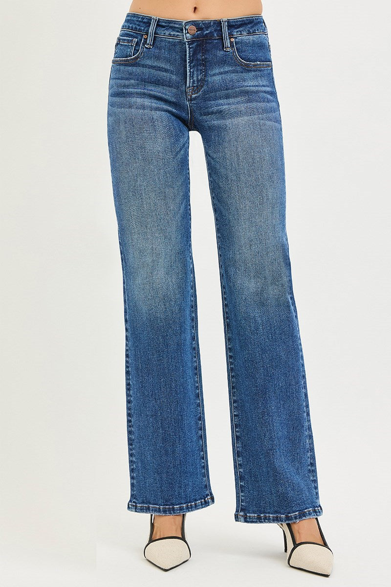 Blue jeans on a white background