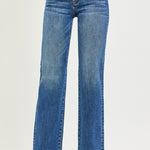 Blue jeans on a white background
