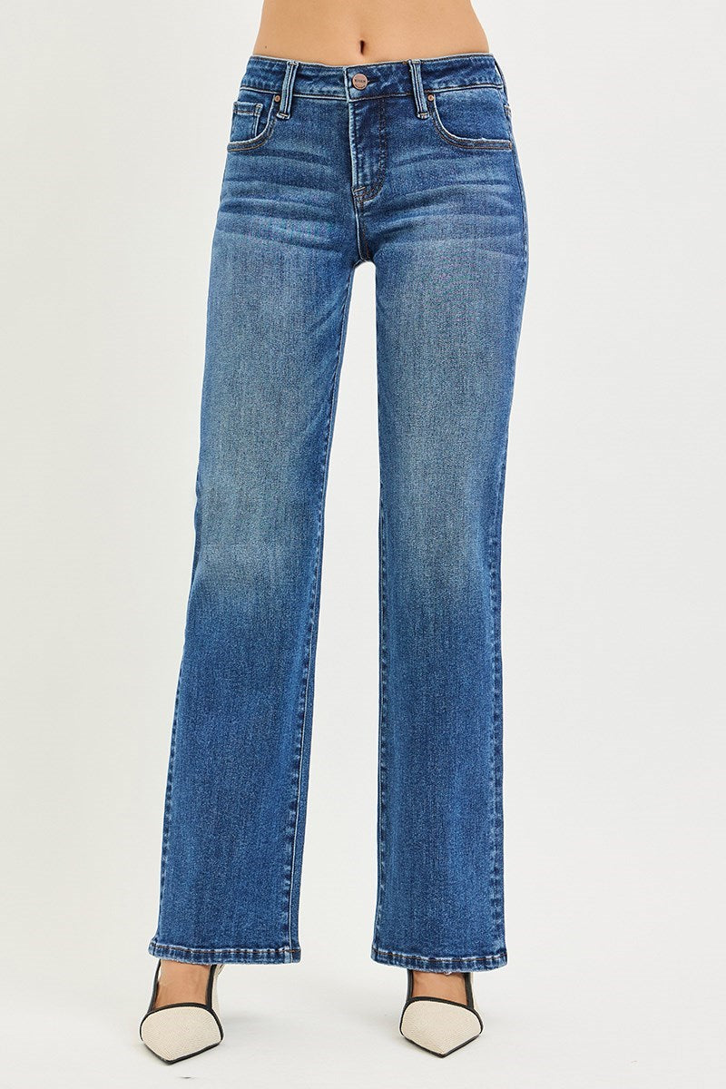 Blue jeans on a white background
