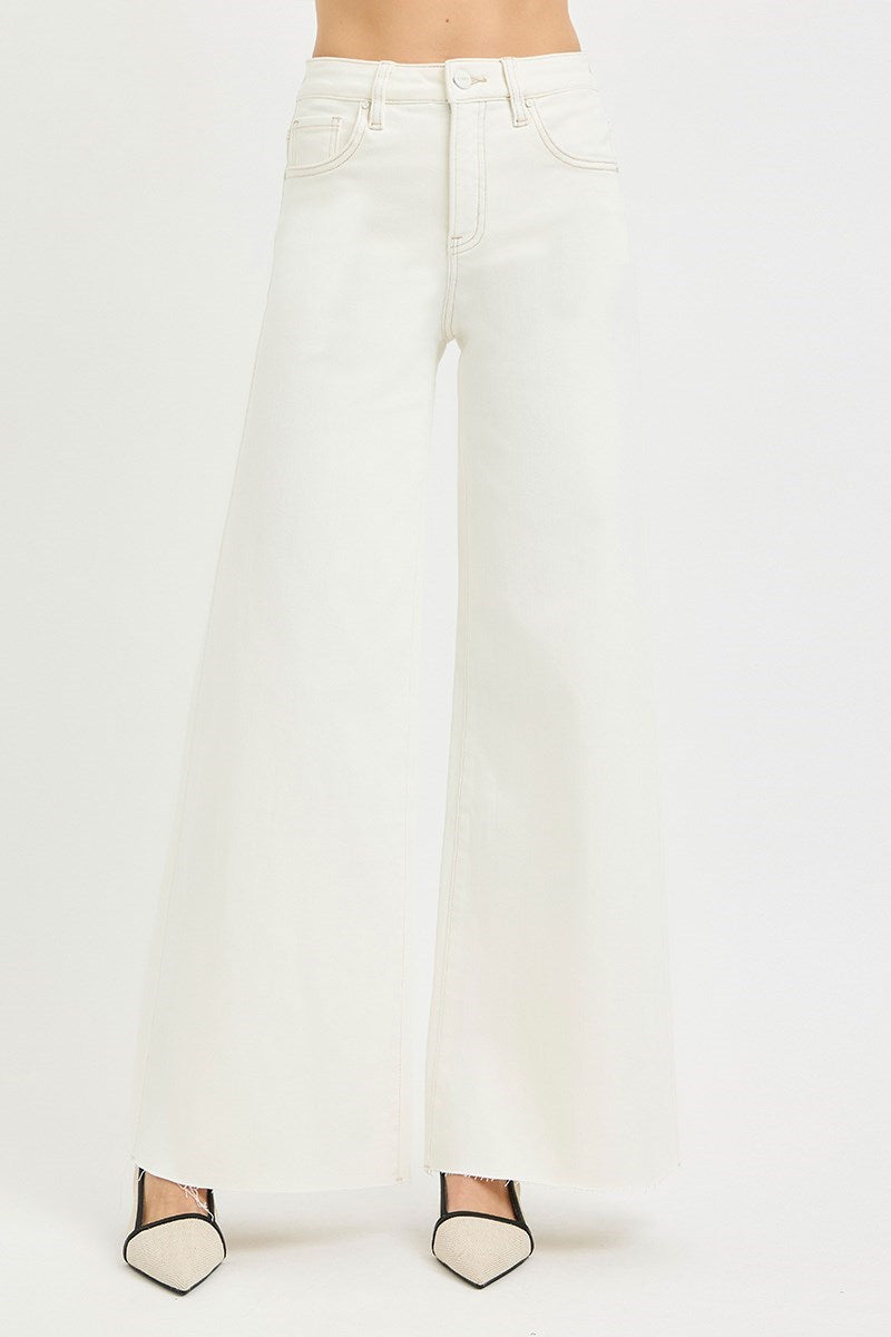 White pants on a white background