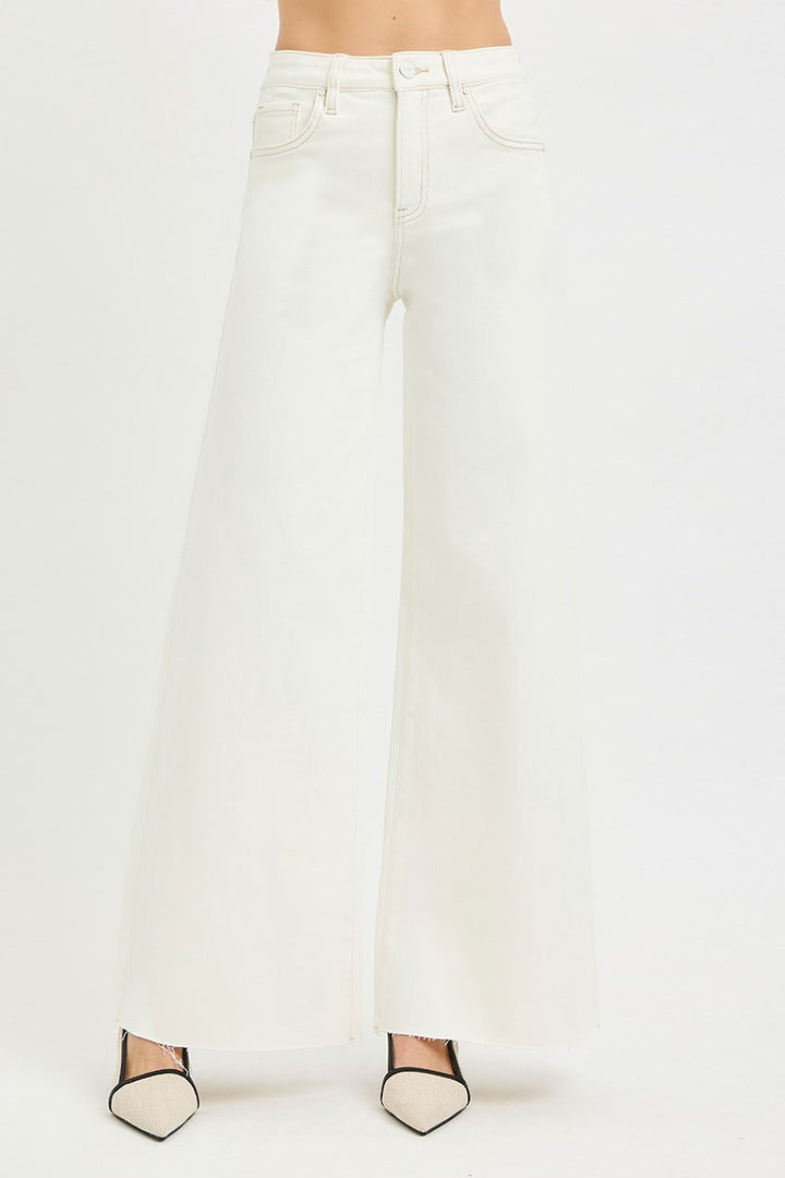 White pants on a white background