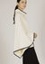 Contrast Scuba Poncho in Ivory