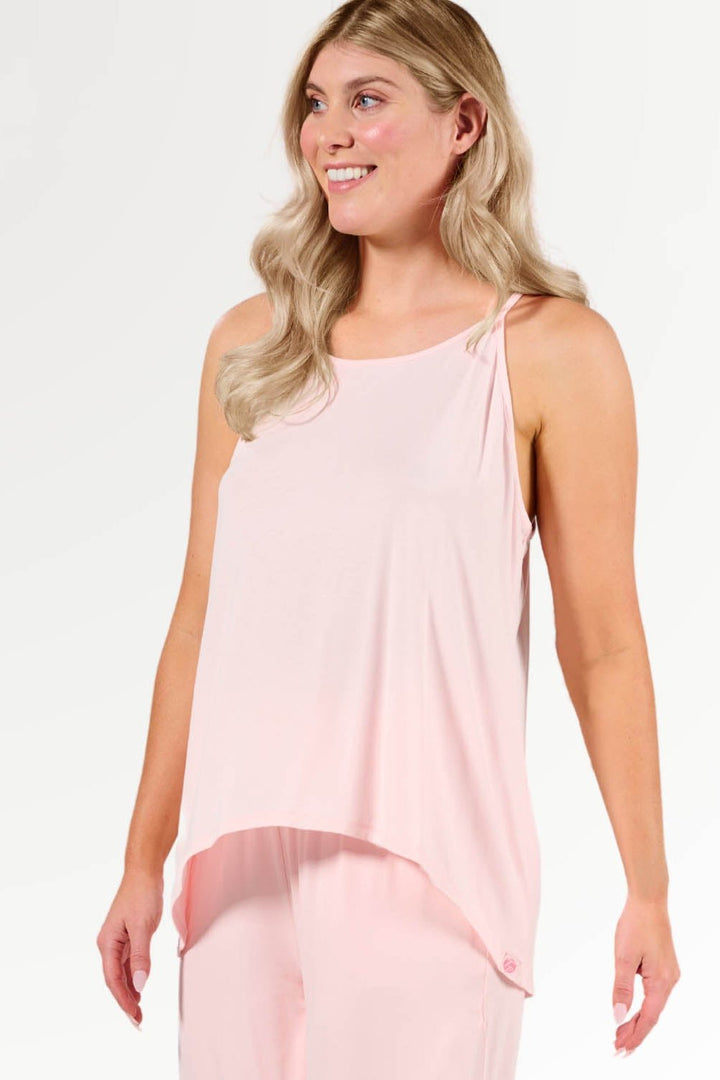 Faceplant Dreams Tulip Tank (Pink)