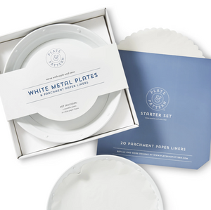 White Metal Plate Set