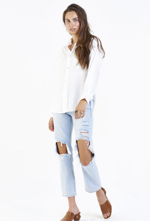 Lola Buttondown - White