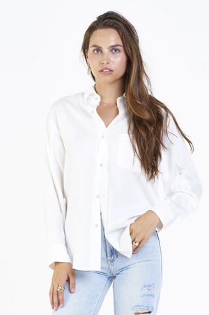 Lola Buttondown - White