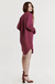 Avery Shirt Dress - Purple Wine