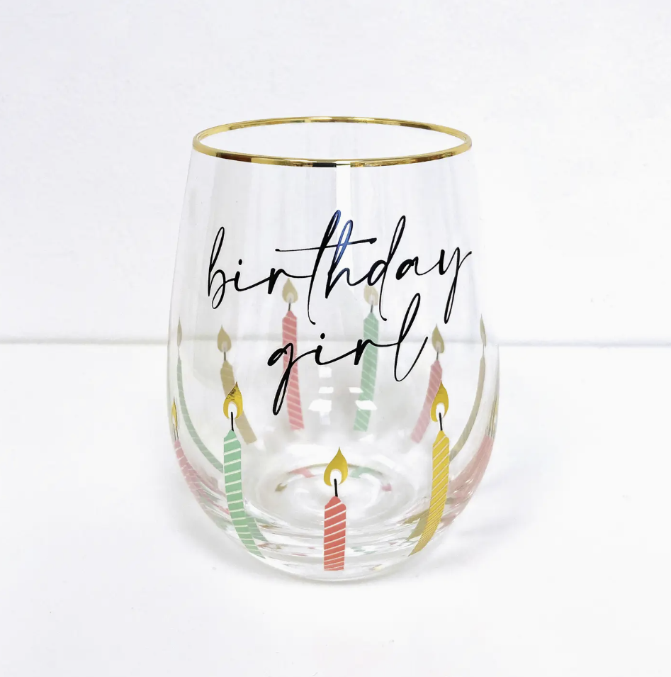 Birthday Girl Stemless Wine