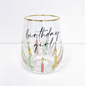 Birthday Girl Stemless Wine