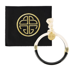 BuDhaGirl Black/Ivory Yin & Yang All Weather Bangles® (AWB®)