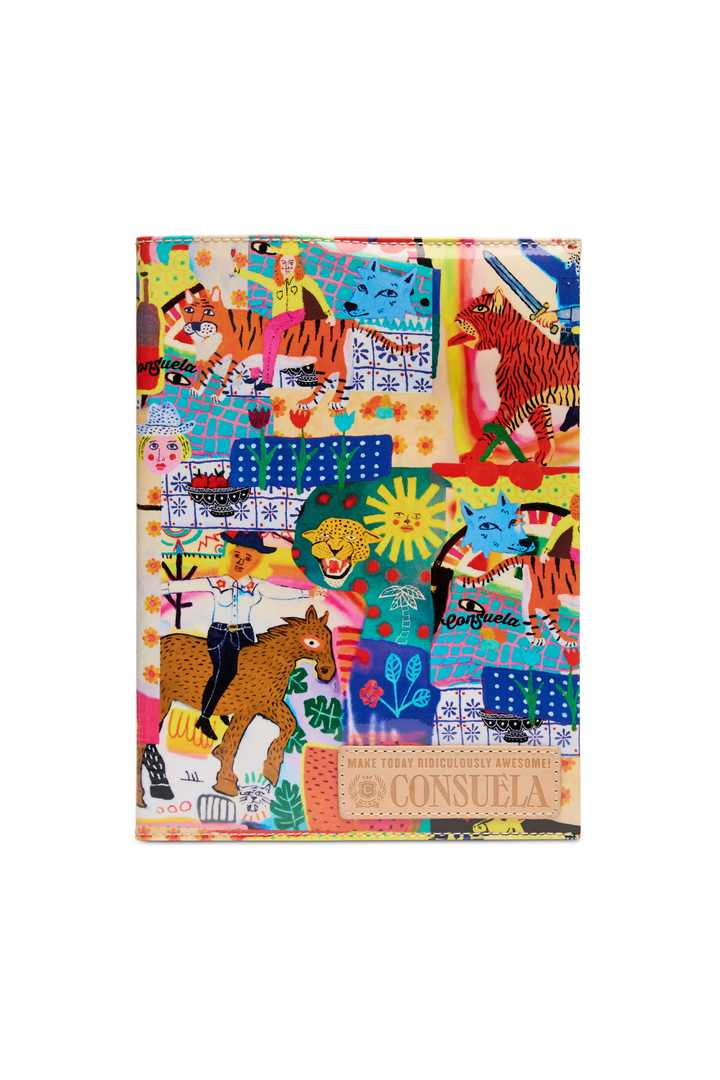 Colorful children's book with illustrations on a white background