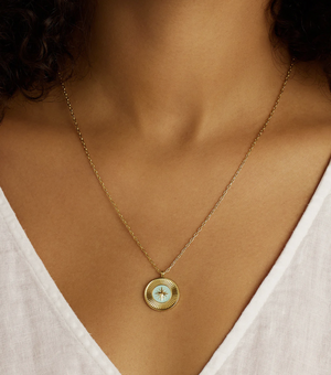 Gorjana Compass Pendant Necklace