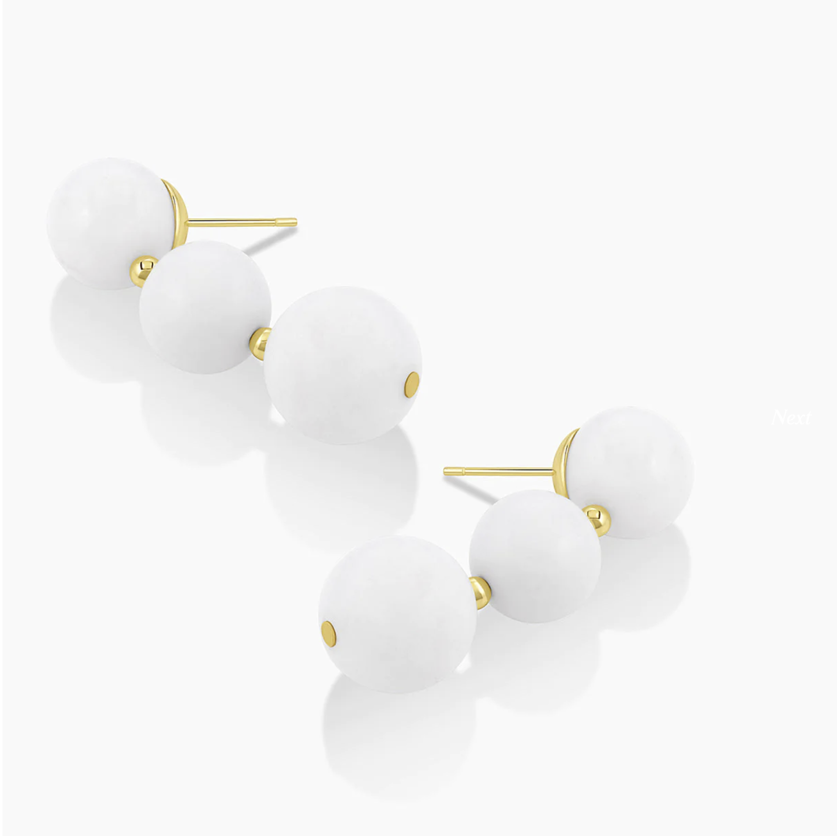 Gorjana Iris Earrings - White