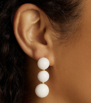 Gorjana Iris Earrings - White