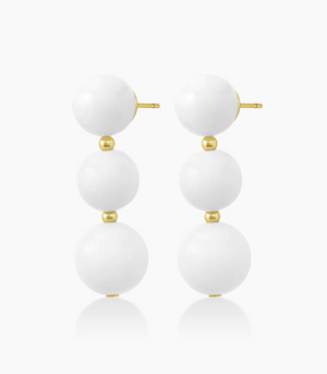Gorjana Iris Earrings - White