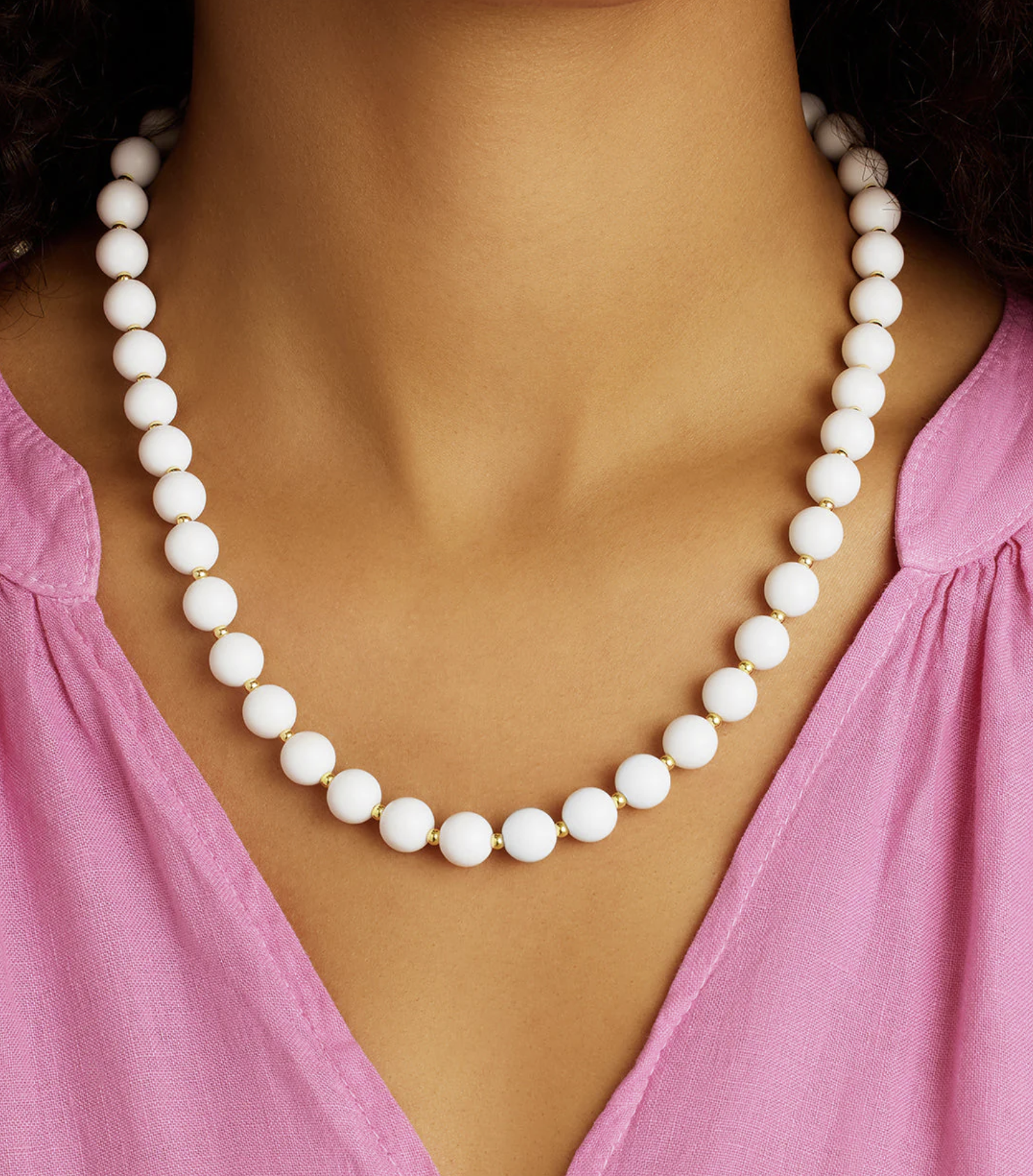 Gorjana Iris Necklace - White