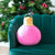Merry Bauble Large Pillow Pink