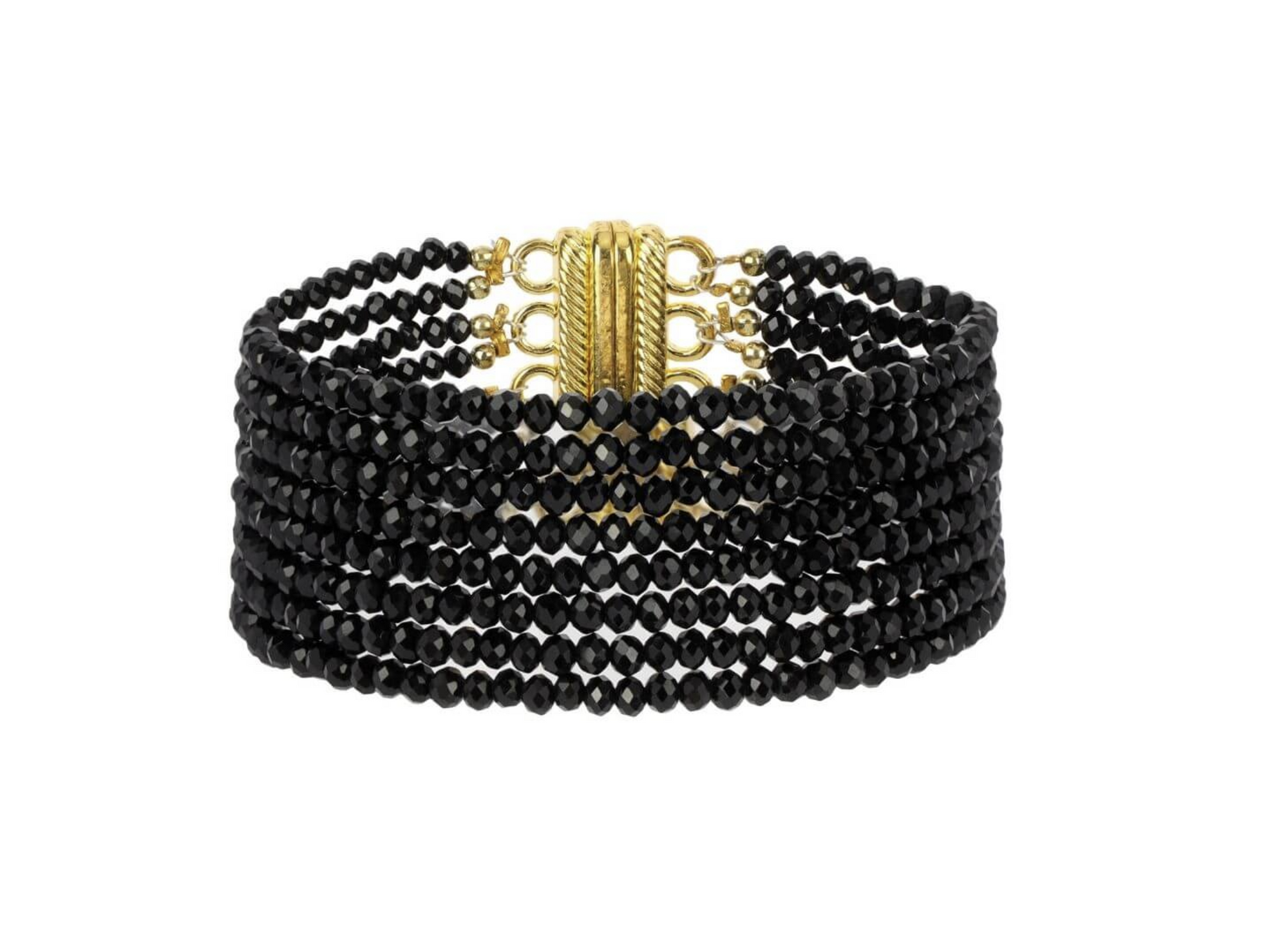 BuDhaGirl Meghan Crystal Bracelet - Black