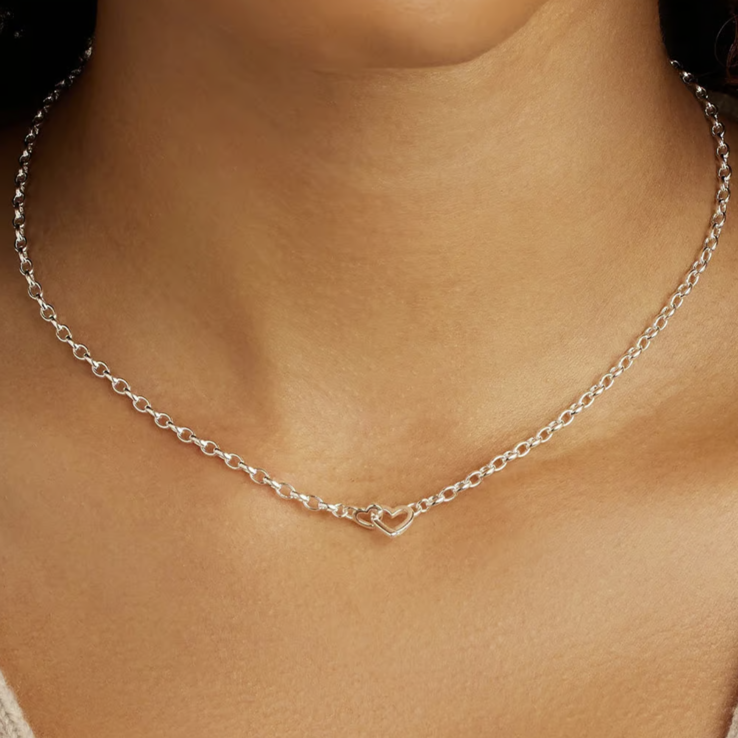 Gorjana Parker Heart Mini Necklace - Silver