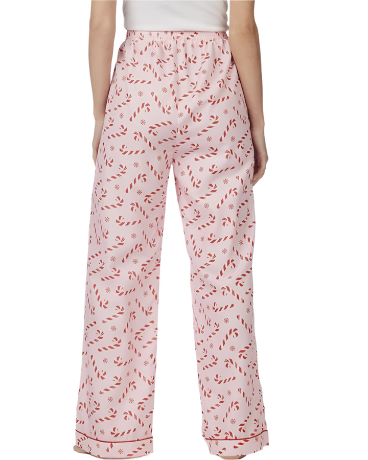 Pink Candy Cane Pajama Pants