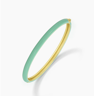 Gorjana Paseo Enamel Cuff - Kelly Green