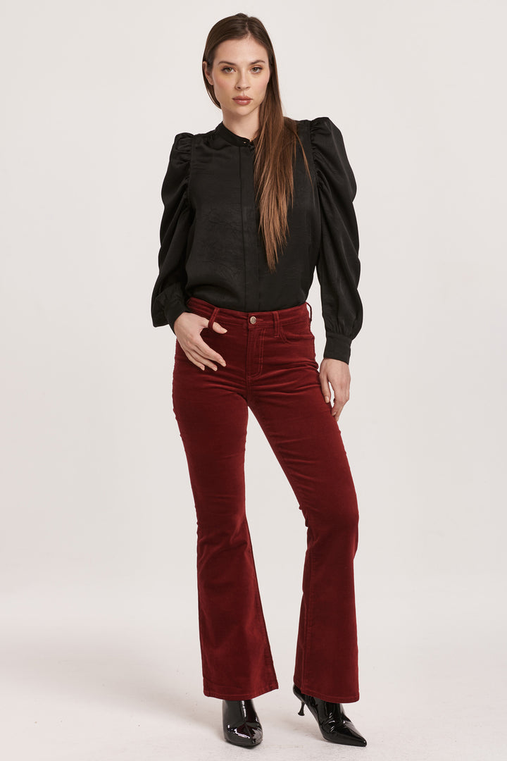 Dear John Rosa Velvet Pant - Burgandy