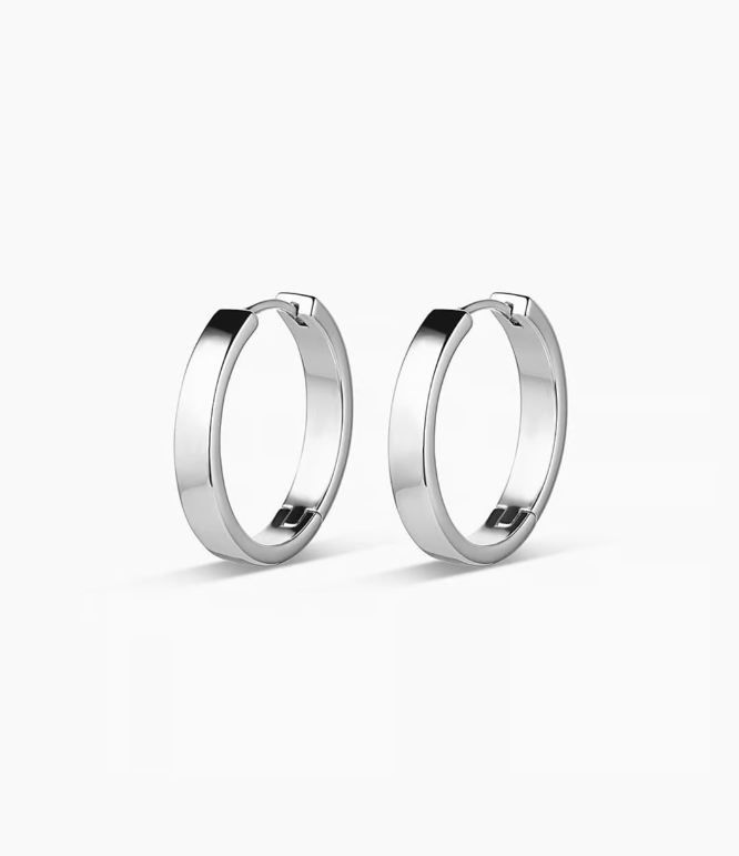 Gorjana Rose Hoops - Silver