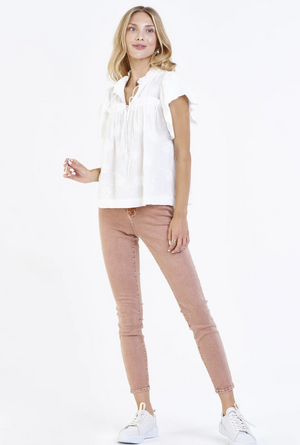 Siena Top - Pearled Ivory