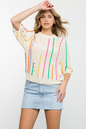 Running the Lines Sweater