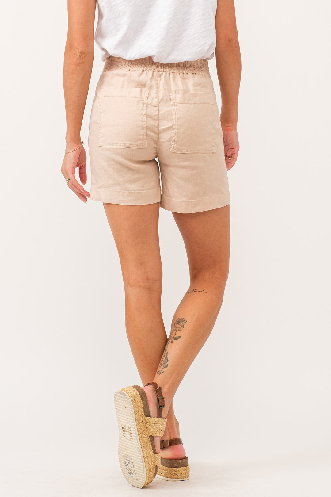 Tonya High Rise Linen Short
