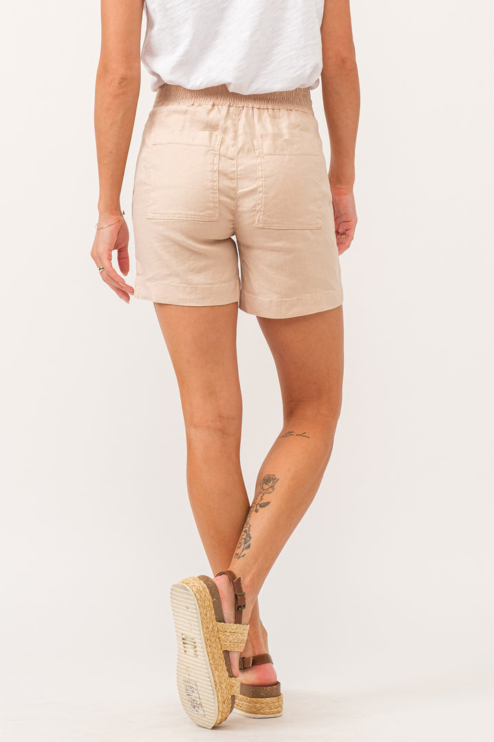 Tonya High Rise Linen Short