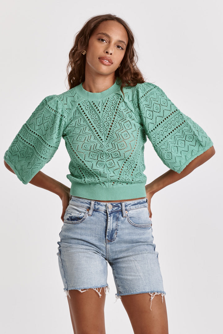 Bailey Knit Sweater Fresh Mint